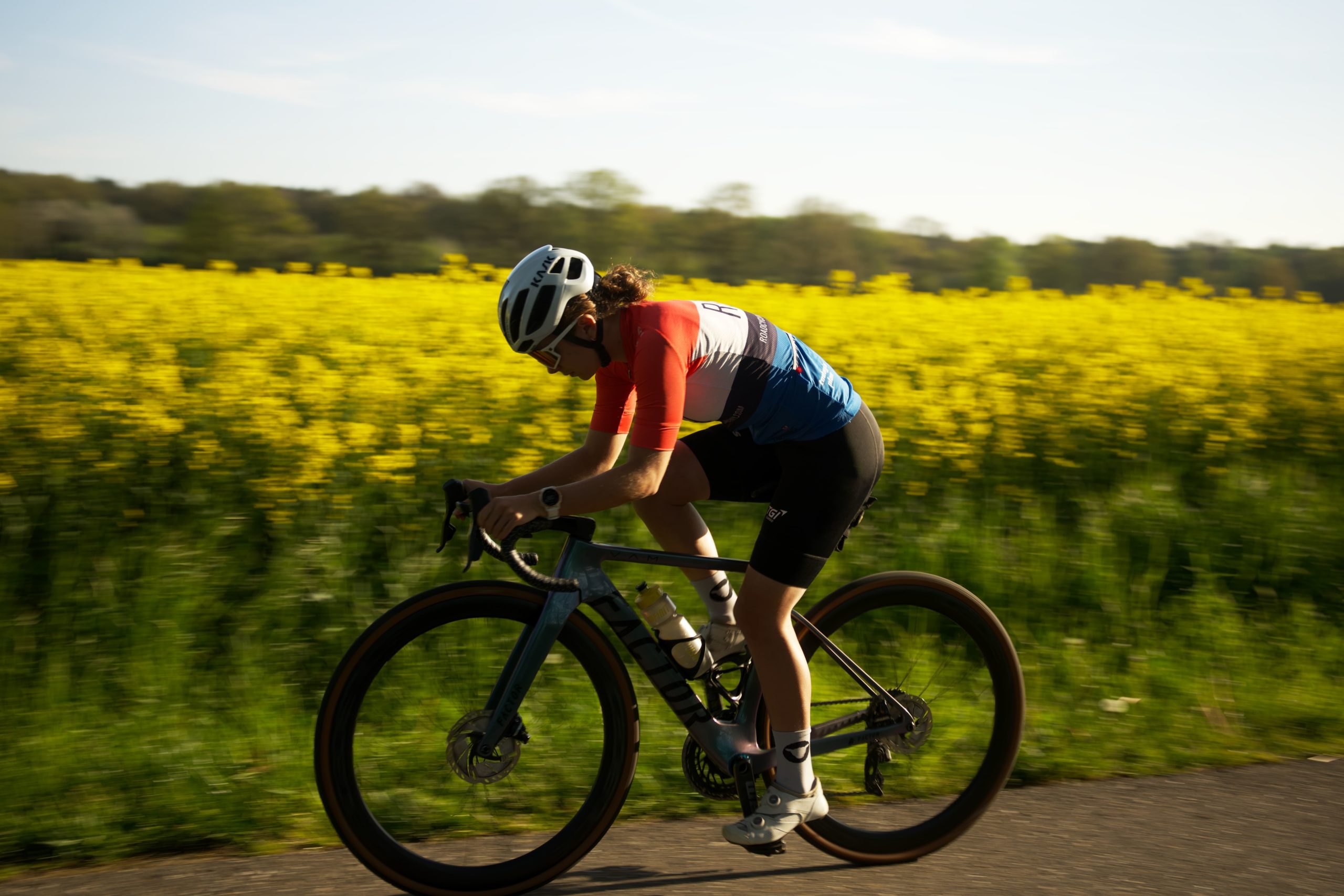 RCA rider riding at a high intensity RCA rider riding at a high intensity